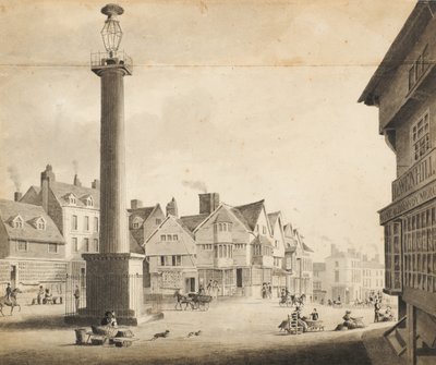 1817年のクイーンズスクエアの景色 作： Robert Noyes